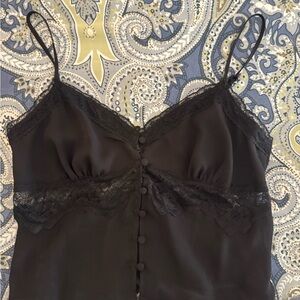 Garage Black Lace Trim Cami